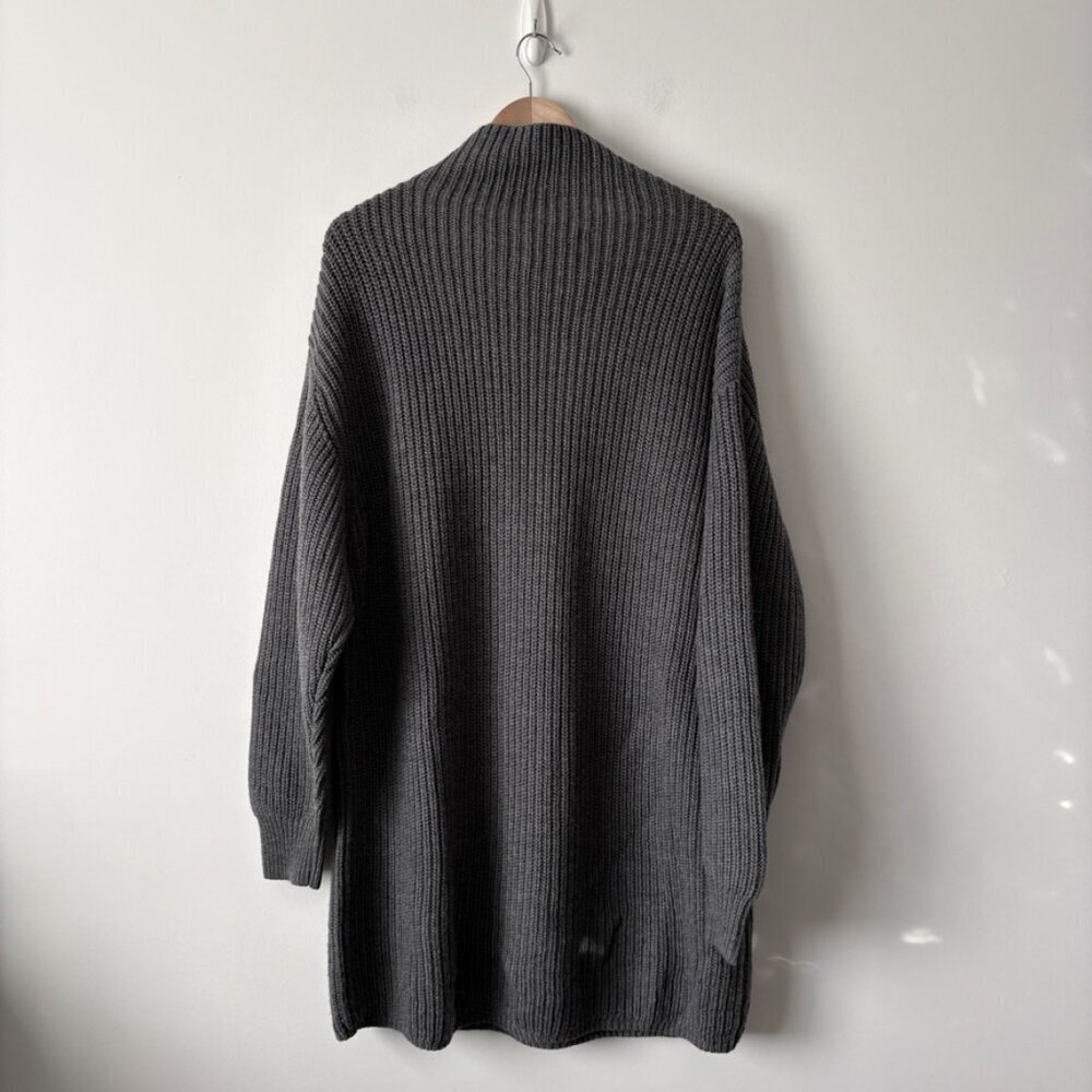 Aritzia Wilfred Montpellier 100% Merino Wool Sweater Grey Size Large - Picture 6 of 8